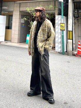 「アイテム（スウェット）」を使った、Dさん（メンズ・176cm・30代）の秋コーディネート