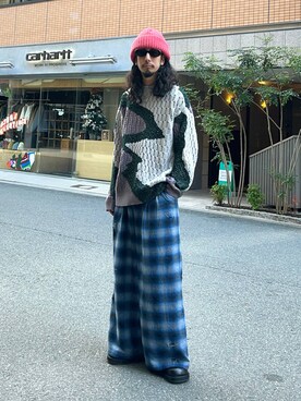 「アイテム（アクセサリー）」を使った、Dさん（メンズ・176cm・30代）の冬コーディネート