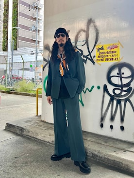 「アイテム（テーラードジャケット）」を使った、Dさん（メンズ・176cm・30代）の秋コーディネート