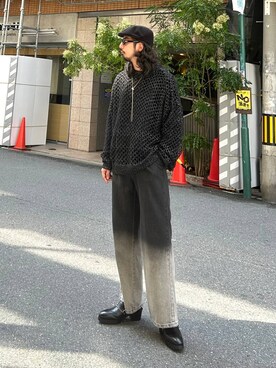 「アイテム（スウェット）」を使った、Dさん（メンズ・176cm・30代）の秋コーディネート