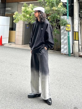 「アイテム（スウェット）」を使った、Dさん（メンズ・176cm・30代）の秋コーディネート