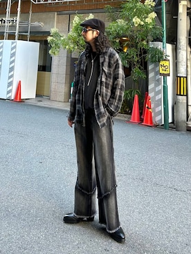 「アイテム（スウェット）」を使った、Dさん（メンズ・176cm・30代）の秋コーディネート