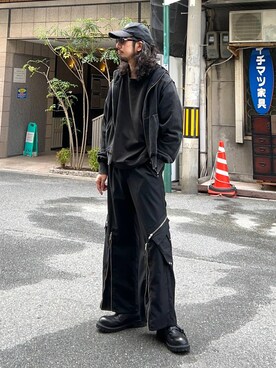 「アイテム（スウェット）」を使った、Dさん（メンズ・176cm・30代）の秋コーディネート