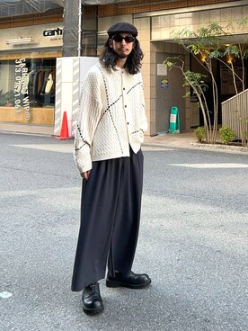 「アイテム（スウェット）」を使った、Dさん（メンズ・176cm・30代）の秋コーディネート