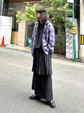 「アイテム（スウェット）」を使った、Dさん（メンズ・176cm・30代）の秋コーディネート