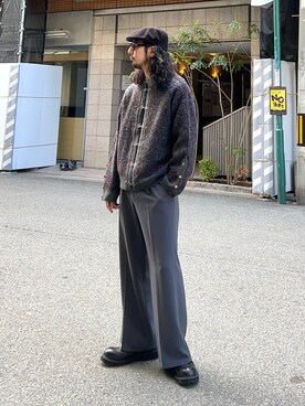 「アイテム（スウェット）」を使った、Dさん（メンズ・176cm・30代）の秋コーディネート