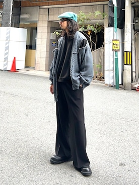 「アイテム（スウェット）」を使った、Dさん（メンズ・176cm・30代）の秋コーディネート