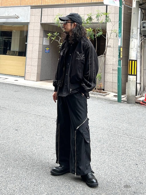 HARE スカジャン HARE × hxcyyd スーベニアブルゾン スカジャン 東洋 別珍