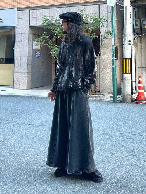 ハクプリントアブストラクトニット(HARE)
