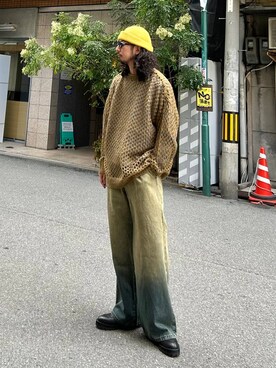 「アイテム（スウェット）」を使った、Dさん（メンズ・176cm・30代）の秋コーディネート