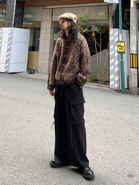 「アイテム（スウェット）」を使った、Dさん（メンズ・176cm・30代）の秋コーディネート