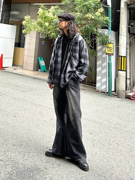 「アイテム（スウェット）」を使った、Dさん（メンズ・176cm・30代）の秋コーディネート