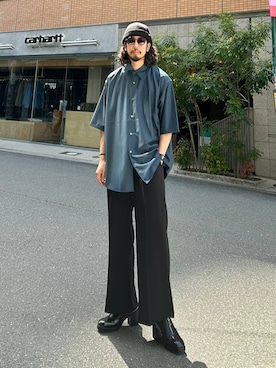 「HARE（ハレ）のアイテム（シューズ）」を使った、Dさん（メンズ・176cm）の春コーディネート