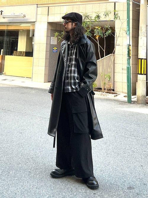 J.SABATINO メンズ デニム トレンチコート ベルト付き インディゴ M J.SABATINO メンズ デニム トレンチコート ベルト付き インディゴ M