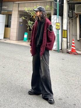 「アイテム（スウェット）」を使った、Dさん（メンズ・176cm・30代）の秋コーディネート