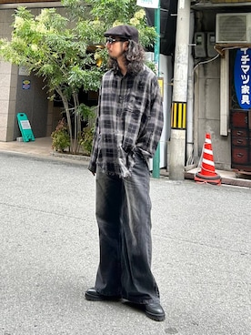 「アイテム（スウェット）」を使った、Dさん（メンズ・176cm・30代）の秋コーディネート