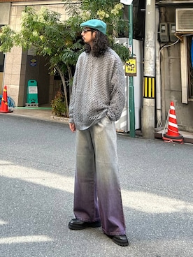 「アイテム（スウェット）」を使った、Dさん（メンズ・176cm・30代）の秋コーディネート