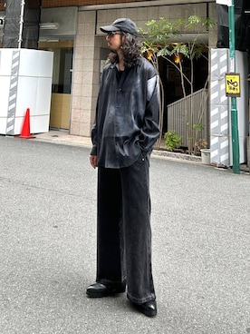 「アイテム（スウェット）」を使った、Dさん（メンズ・176cm・30代）の秋コーディネート
