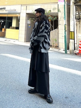 「アイテム（スウェット）」を使った、Dさん（メンズ・176cm・30代）の秋コーディネート