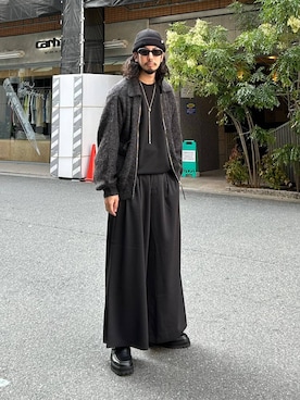 「アイテム（スウェット）」を使った、Dさん（メンズ・176cm・30代）の秋コーディネート