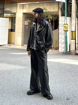 「アイテム（スウェット）」を使った、Dさん（メンズ・176cm・30代）の秋コーディネート