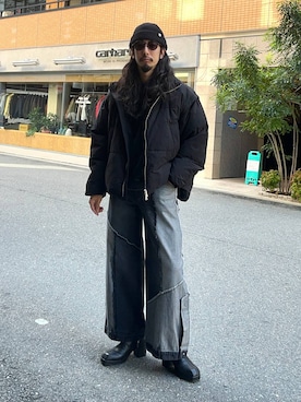 「アイテム（スウェット）」を使った、Dさん（メンズ・176cm・30代）の秋コーディネート