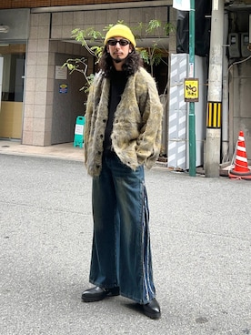「アイテム（スウェット）」を使った、Dさん（メンズ・176cm・30代）の秋コーディネート
