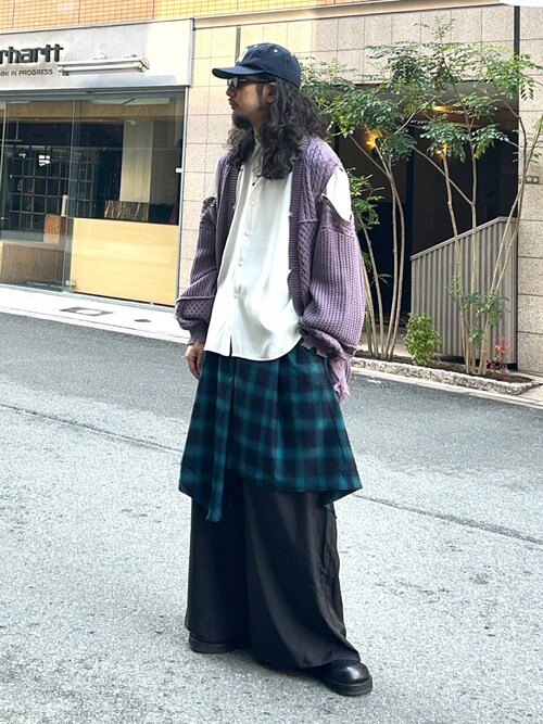 SKIRTレイヤードパンツ セール】SKIRTレイヤードパンツ(HARE)（スラックス）｜HARE（ハレ）の