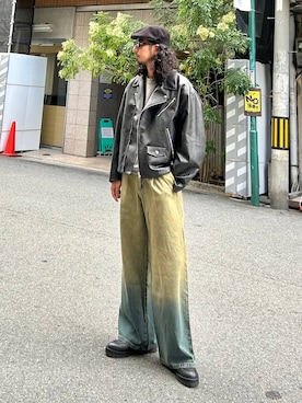 「アイテム（スウェット）」を使った、Dさん（メンズ・176cm・30代）の秋コーディネート