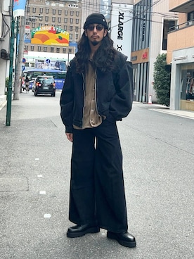 「アイテム（ブルゾン）」を使った、Dさん（メンズ・176cm・30代）の秋コーディネート