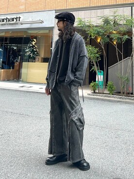 「アイテム（アクセサリー）」を使った、Dさん（メンズ・176cm・30代）の冬コーディネート