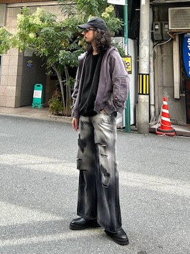 「アイテム（スウェット）」を使った、Dさん（メンズ・176cm・30代）の秋コーディネート