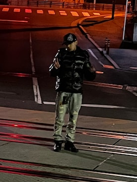 「MONCLER（モンクレール）のアイテム（ジャケット/アウター）」を使った、うーとさん（メンズ・162cm）の春コーディネート