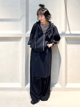 「新作」｜「アイテム（ブルゾン）」を使った、伊藤美咲さん（レディース・146cm）の冬コーディネート