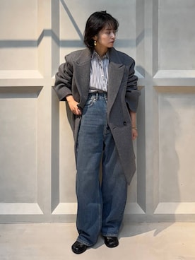 「アイテム（ピアス（両耳用））」を使った、伊藤美咲さん（レディース・146cm）の秋コーディネート