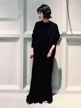 Curensology(カレンソロジー)/プリーツドッキングワンピースを使った