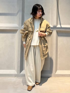 「新作」｜「アイテム（ブルゾン）」を使った、伊藤美咲さん（レディース・146cm）の冬コーディネート
