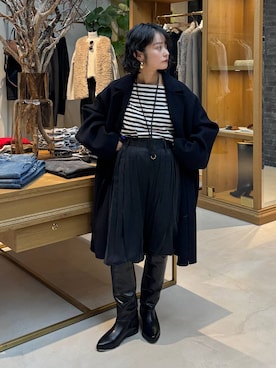 「アイテム（ピアス（両耳用））」を使った、伊藤美咲さん（レディース・146cm）の秋コーディネート