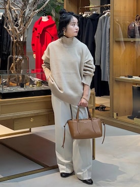 「アイテム（ピアス（両耳用））」を使った、伊藤美咲さん（レディース・146cm）の秋コーディネート