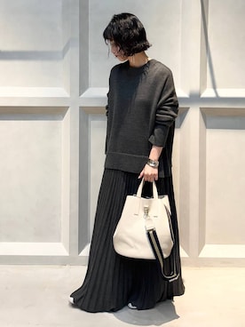 Curensology(カレンソロジー)/プリーツドッキングワンピースを使った