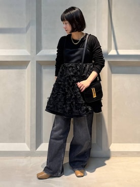 伊藤美咲さん（レディース・146cm）の冬コーディネート