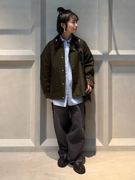 「アイテム（ピアス（両耳用））」を使った、伊藤美咲さん（レディース・146cm）の冬コーディネート