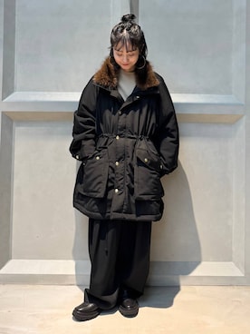 「旅行」｜伊藤美咲さん（レディース・146cm）の冬コーディネート