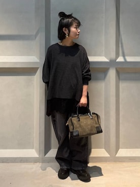 「アイテム（ピアス（両耳用））」を使った、伊藤美咲さん（レディース・146cm）の冬コーディネート