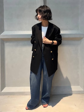 「Curensology（カレンソロジー）のCurensology(カレンソロジー)/コットンシルクニットタンクトップ（タンクトップ）」を使った、伊藤美咲さん（レディース・146cm）の秋コーディネート