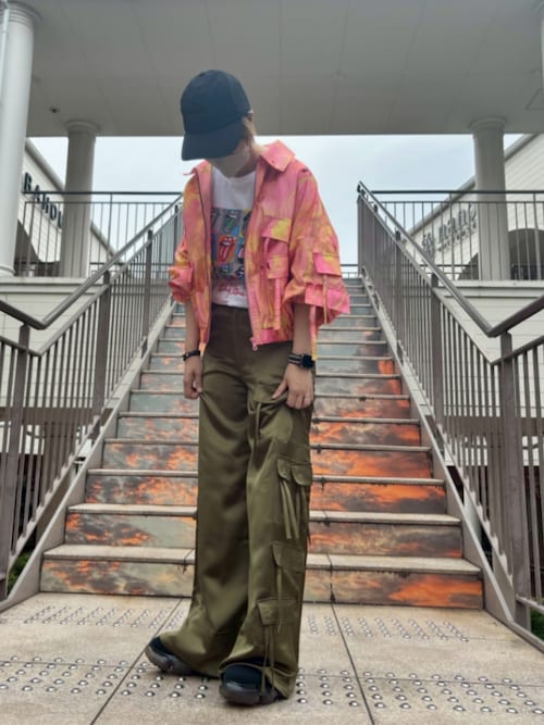 Desigual Collina Strada コラボカーゴパンツ セール】【Desigual×Collina Strada】マルチポケット ワイド