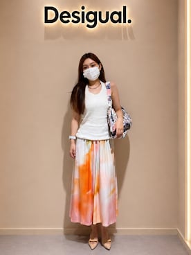 「Desigual」｜Desigual りんくう STAFFさん（レディース・168cm）の夏コーディネート