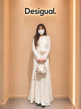「Desigual（デシグアル）のアイテム」を使った、Desigual りんくう STAFFさん（レディース・168cm）の夏コーディネート