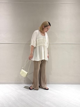 「KBF（ケイビーエフ）のアイテム」を使った、和さん（レディース・161cm）の夏コーディネート
