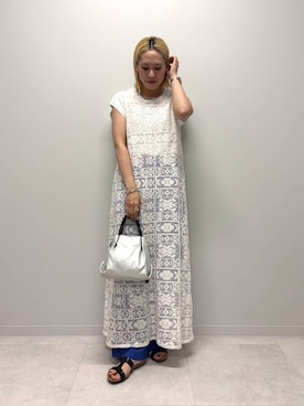「URBAN RESEARCH Sonny Label（アーバンリサーチサニーレーベル）のアイテム（ワンピース/ドレス）」を使った、和さん（レディース・161cm）の夏コーディネート